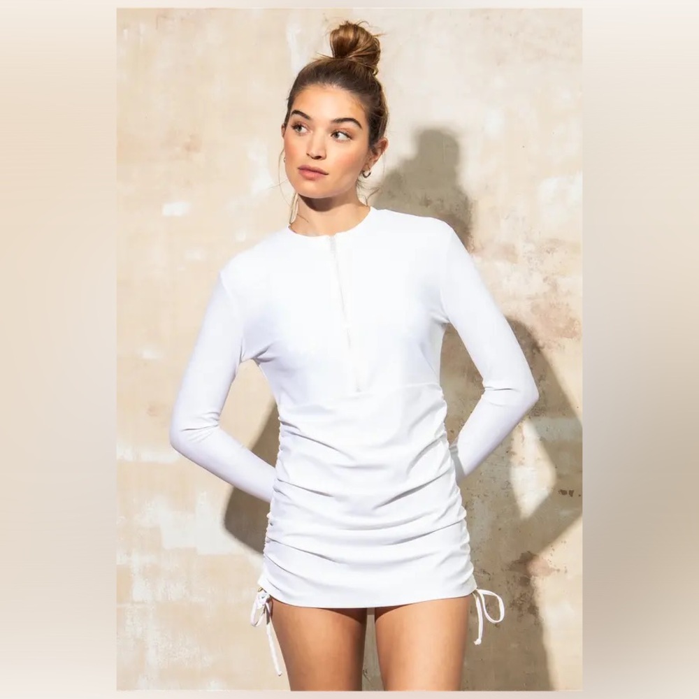 NWT Mott50 Sonja Swim Dress in Resort White